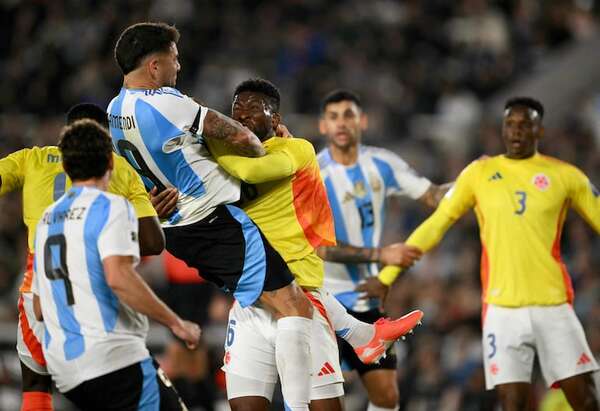 Almada rescata a Argentina del golazo de Lucho Díaz - Fútbol Internacional - ABC Color