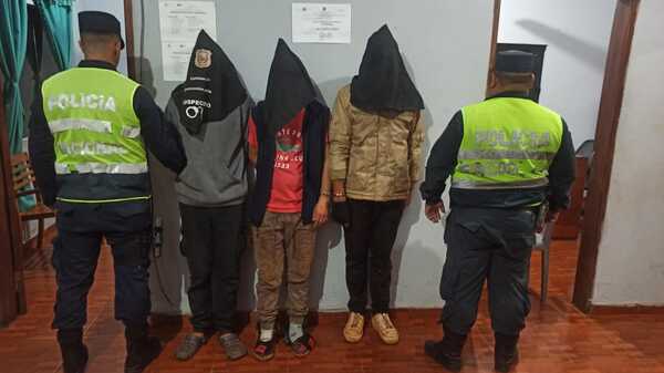 Tres detenidos por hurto a comercio céntrico de Encarnación