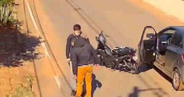 La Nación / Luque: roce entre vehículos terminó en amenaza y un choque