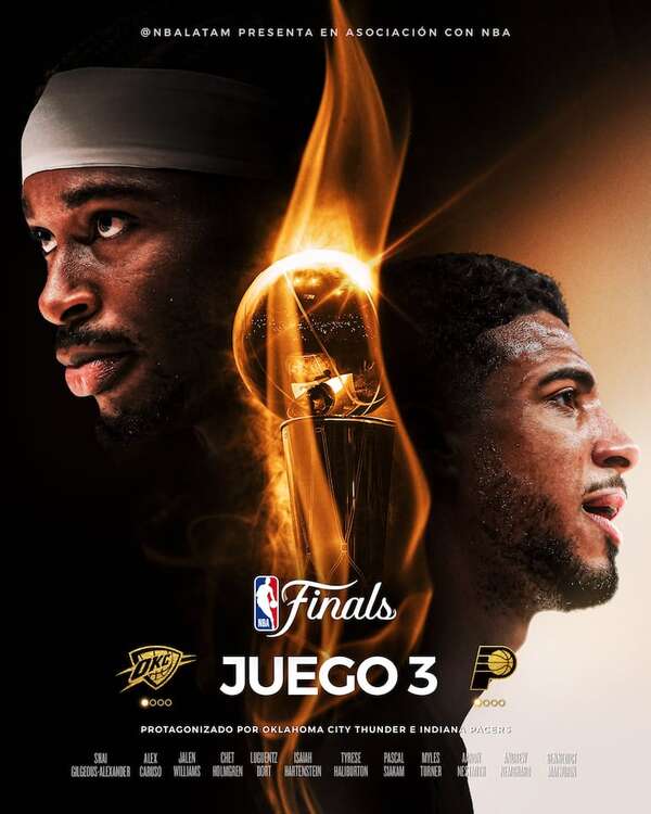 Pacers-Thunder abren el telón del tercer juego de las Finales de la NBA - Polideportivo - ABC Color