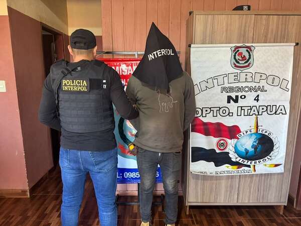 Interpol detiene en Itapúa a hombre con notificación roja, requerido en Argentina por abuso sexual - Policiales - ABC Color