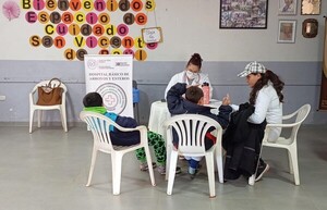 Proveen atención médica integral a familias y niños del Programa Abrazo en comunidad de Cordillera - .::Agencia IP::.