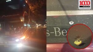 Atacan a balazos un bus que traía a hinchas de Olimpia desde Sao Paulo