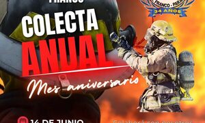 Bomberos de Franco preparan primera colecta anual