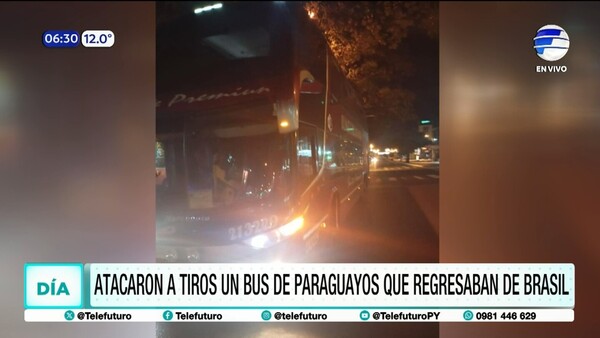 Asunción: Atacaron a tiros un bus de paraguayos que regresaba de Brasil