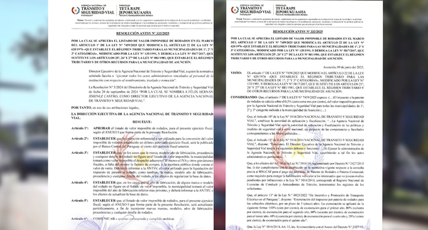 SEGURIDAD VIAL PROVEERÁ EL LISTADO DE VALORES IMPONIBLES DE LOS VEHÍCULOS ANUALMENTE