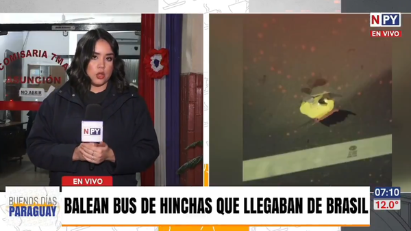 A balazos atacan bus de hinchas de Olimpia que regresaba de Brasil