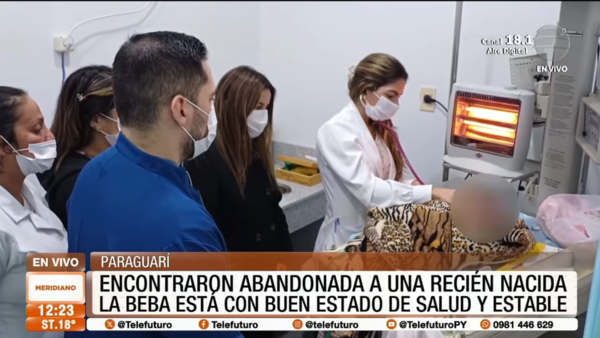 Encontraron abandonada a una recién nacida