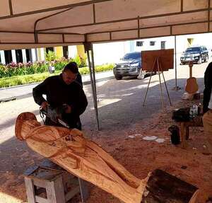 Paz del Chaco en PJC: crean escultura en madera del soldado paraguayo - Nacionales - ABC Color