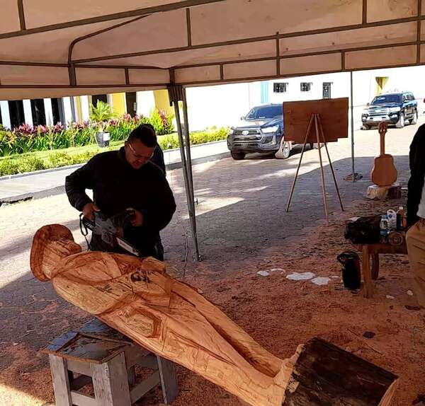 Paz del Chaco en PJC: crean escultura en madera del soldado paraguayo - Nacionales - ABC Color