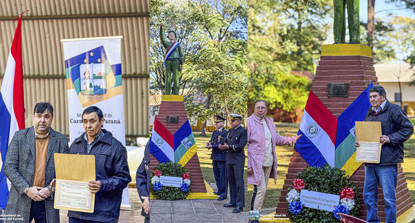 CARMEN DEL PARANÁ RINDIÓ HOMENAJE A HÉROES CHAQUEÑOS