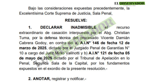 Caso Thirza: Sala confirma elevación a juicio oral - El Observador