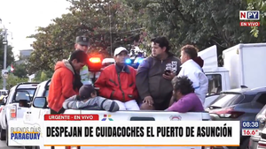 Unos 10 cuidacoches demorados tras despejes del Puerto de Asunción y alrededores