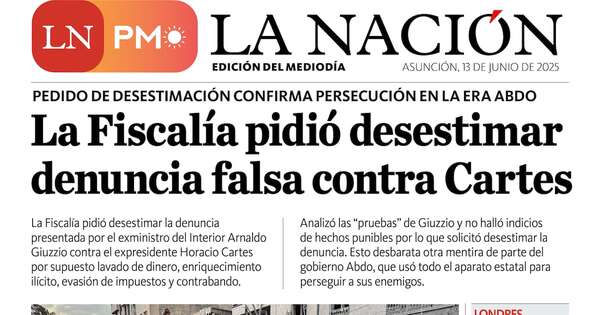 La Nación / LN PM: edición del 13 de junio