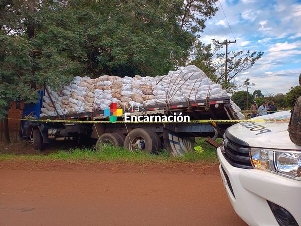 Natalio: camionero muere al ser aplastado por su propio vehículo