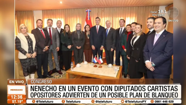 "Nenecho" en evento con diputados Cartistas genera sospechas de impunidad