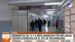 Fallecen dos hermanitos por influenza en Encarnación