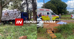 CAMIONERO FALLECIÓ TRAS SER ARROLLADO POR SU PROPIO VEHÍCULO