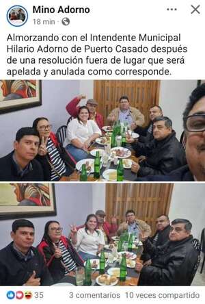 “Resolución fuera de lugar”, dice diputado cartista tras condena de su hermano intendente - Política - ABC Color