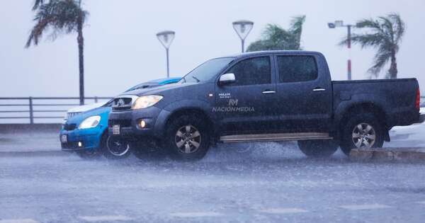 La Nación / Sábado marcado por lluvias y tormentas eléctricas