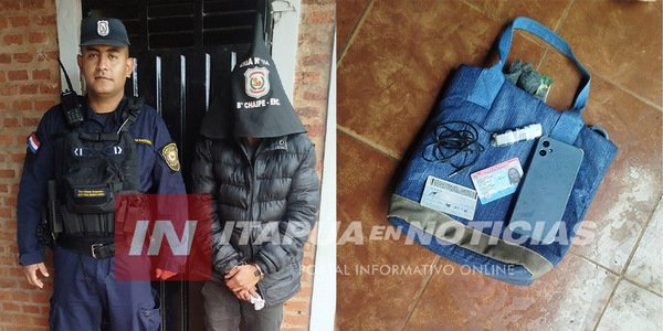 DETIENEN A PRESUNTO AUTOR DE ROBO A MANO ARMADA
