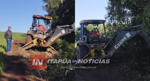 NUEVA ALBORADA AVANZA EN OBRAS PARA EL RALLY MUNDIAL CON APERTURA DE NUEVO CAMINO