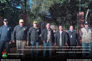 Realizan minga ambiental en Iruña