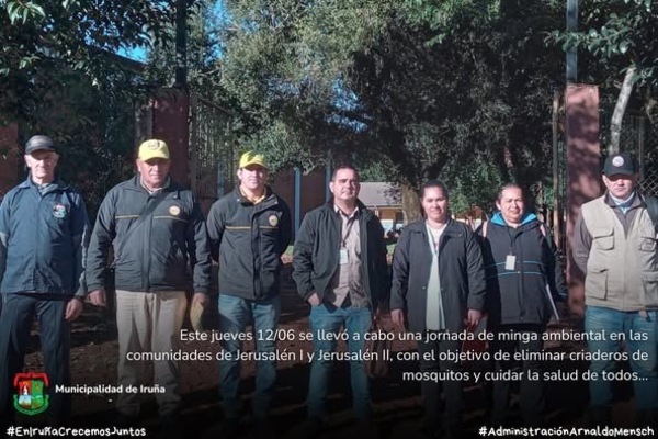 Realizan minga ambiental en Iruña