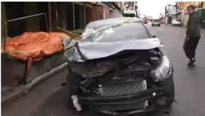 Accidente con un herido en el Mercado 4