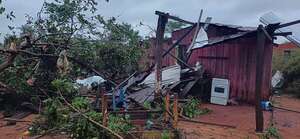 Temporal causó destrozos en Concepción  - Nacionales - ABC Color