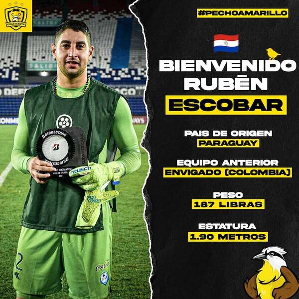 Rubén Escobar, de Colombia a Guatemala - Fútbol - ABC Color