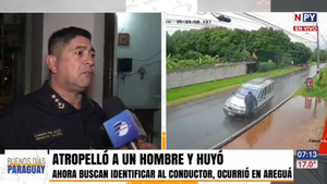 Conductor invadió carril contrario, atropelló a un peatón y huyó en Areguá