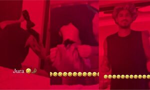 (VIDEO) ¡Mostraron la rutina de un pelotero del Ciclón para amanecer con buen cabello!