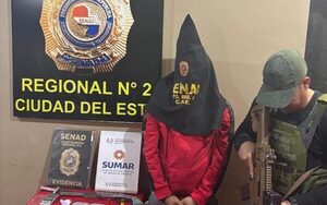 SENAD captura a proveedor clave del microtráfico en Alto Paraná
