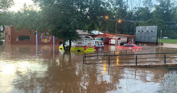 Diario HOY | Bomberos de Capiatá apelan a la solidaridad tras perder todo por la inundación