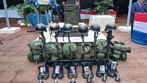 Policía recuerda a agentes fallecidos durante la masacre de Curuguaty en el 2012