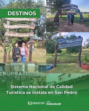 Senatur impulsa estándares de calidad turística en San Pedro - ADN Digital