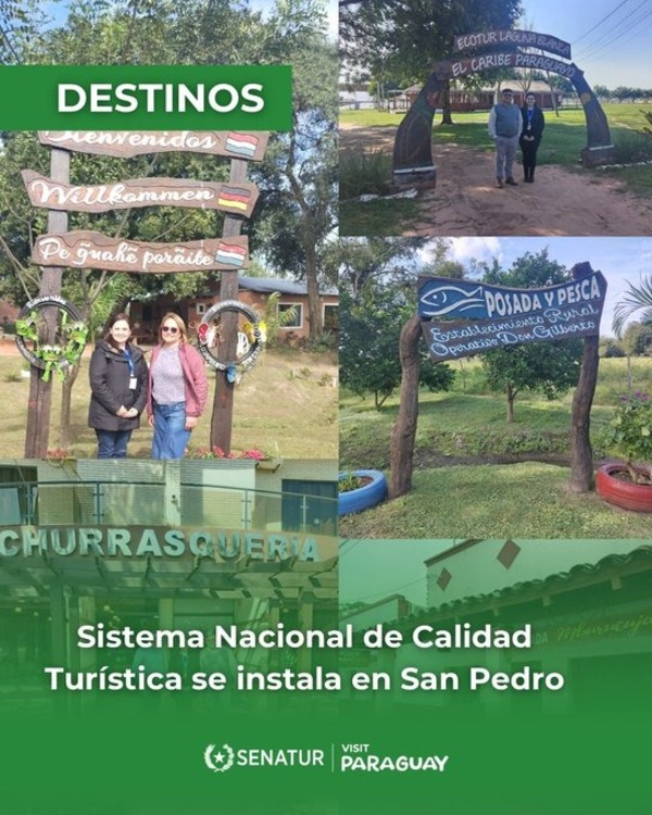 Senatur impulsa estándares de calidad turística en San Pedro - ADN Digital