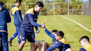 Sergio Díaz ya se entrenó con sus nuevos compañeros