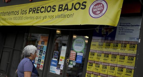 Argentina registra una inflación promedio del 2% mensual