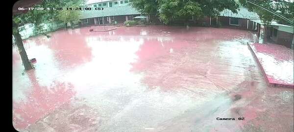 Luque: escuela queda nuevamente inundada - Nacionales - ABC Color