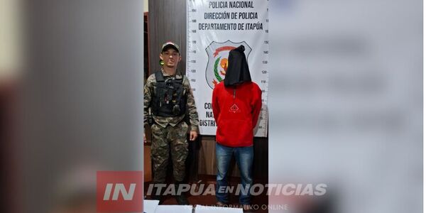  HOMBRE FUE APREHENDIDO POR TENENCIA DE MARIHUANA EN NATALIO 