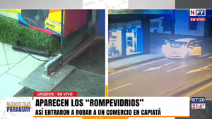 “Rompevidrios” atacan comercio y roban electrodomésticos en Capiatá