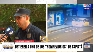 Detienen a uno de los "rompevidrios" que atacó un negocio de Capiatá