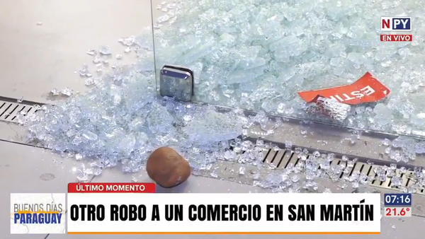 Con mismo modus operandi “rompevidrios” asaltan negocio en Villa Morra y Capiatá