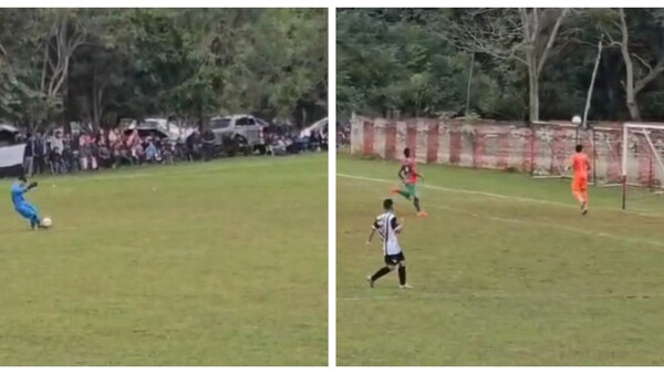 Video: Al estilo Chila, arquero de Itapúa hizo gol de arco a arco