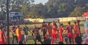 Final del campeonato de fútbol de Choré terminó en una gresca - Nacionales - ABC Color