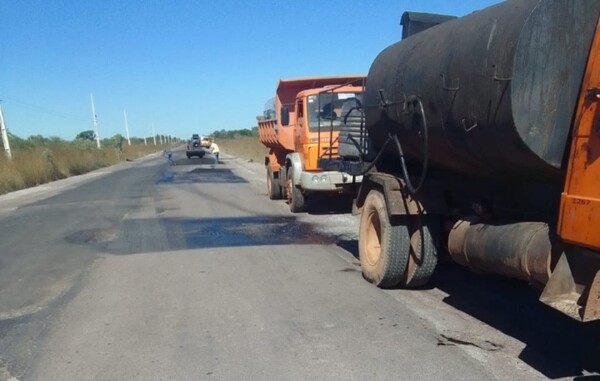 MOPC avanza con trabajos de bacheo en la ruta PY22 entre Vallemi y Concepción - .::Agencia IP::.