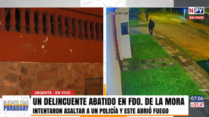 Delincuente abatido y otro herido tras intento de asalto a un policía