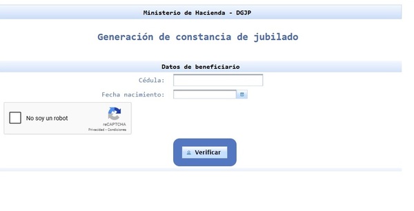 Está disponible en la web del MEF el formulario para solicitar el cese de descuentos voluntarios en jubilaciones